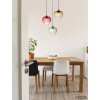 Globo Solveig modern round pendant light, 3-light pendant light for dining room
