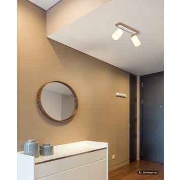 Globo Rowena modern 2-light ceiling light, ceiling spotlight with E27 socket