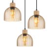 Globo Swanson modern cluster pendant light, 3-light pendant light E27 Ø 40 cm