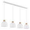 Globo Swanson 4-Light Oblong Pendant Light 113 cm for Dining Table and Kitchen, Modern