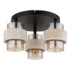 Globo Daren modern 3-light round ceiling light for dining room, kitchen Ø 37.5 cm