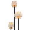 Globo Daren 3-Light Floor Lamp, Modern Standing Lamp for Living Room, Hallway, Dining Room