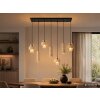 Globo Daren modern oblong cluster pendant light for dining table, 4-light, 64.5 cm