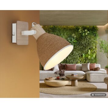 Globo Lyndon Modern Wall Light, Angular Spotlight for Living Room & Hallway