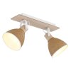 Globo Lyndon 2-light ceiling spotlight E14 40 Watt modern for kitchen and hallway