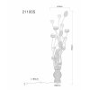Globo Florielle LED Flower Floor Lamp Decorative Standing Lamp 148 cm 4000 K 6 W