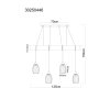 Globo Berti 4-Light Industrial Beam Pendant Light / Hanging Light for Dining Table, 125 cm