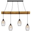 Globo Berti 4-Light Industrial Beam Pendant Light / Hanging Light for Dining Table, 125 cm