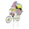 Globo SOZWE LED decorative solar garden stake light dwarf on bicycle with switch