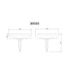 Globo AKRON LED Modern Square Solar Wall Light with Switch for Outdoor Path Lighting