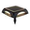 Globo AKRON LED Modern Square Solar Wall Light with Switch for Outdoor Path Lighting