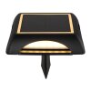 Globo AKRON LED Modern Square Solar Wall Light with Switch for Outdoor Path Lighting