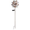 Globo ROSALI LED rose solar garden stake light, flower wind spinner for paths