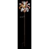 Globo ROSALI LED rose solar garden stake light, flower wind spinner for paths