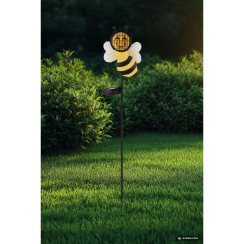 Globo CORALIE LED Solar Stake Light Bee Figurine Garden Path Light 3000K 6W