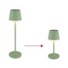 Globo VANNIESO LED Outdoor Solar Table Lamp, Modern Conical Garden Light