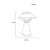 Globo ISALIE Solar Table Lamp LED Outdoor Table Lamp ø 18 cm 3000 Kelvin