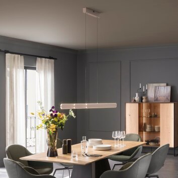 SCHÖNER WOHNEN-Kollektion ADRIANA ROUND LED 2-light linear pendant light 160 cm