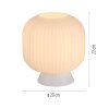 SCHÖNER WOHNEN-Kollektion NAMI modern ribbed globe table lamp with cord switch