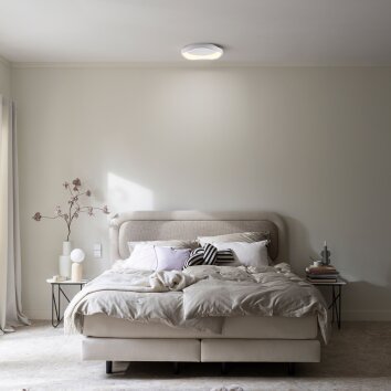 SCHÖNER WOHNEN-Kollektion MONTA LED modern semi-circle flush-mount ceiling light