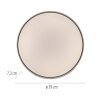 SCHÖNER WOHNEN-Kollektion LED TAVOLI flush-mount round ceiling light