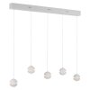 SCHÖNER WOHNEN-Kollektion LINI LED 5-light dining table pendant light, height adjustable