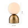 SCHÖNER WOHNEN-Kollektion RUDI globe LED table lamp with touch switch 3000-6000 K 140 lm 1.2 W