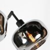 Steinhauer modern Arc floor lamp Bambus with five adjustable arms and Ecru shades