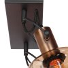 Steinhauer Wall Light Glaslic with adjustable amber glass shades for bedside reading