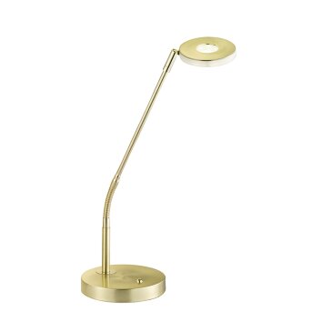 Honsel DENT Table Lamp LED brass, 1-light source, Colour changer