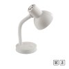 Paul Neuhaus white table lamp FLEXI, adjustable ribbed neck, 2700-5000 Kelvin