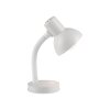 Paul Neuhaus white table lamp FLEXI, adjustable ribbed neck, 2700-5000 Kelvin