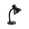 Leuchten Direkt Gooseneck Table Lamp FLEXI, adjustable, black shade for desk reading