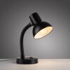 Leuchten Direkt Gooseneck Table Lamp FLEXI, adjustable, black shade for desk reading