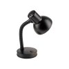 Leuchten Direkt Gooseneck Table Lamp FLEXI, adjustable, black shade for desk reading