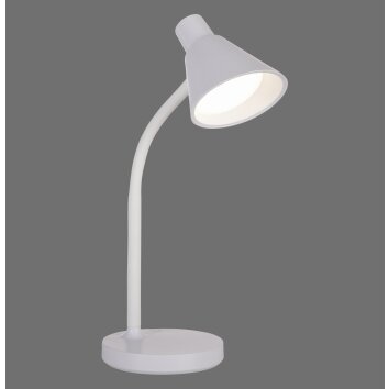 Leuchten Direkt LED table lamp PIXIE, adjustable, white, 3000 Kelvin warm white