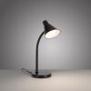 Leuchten Direkt adjustable LED table lamp PIXIE with curved stem, 3000 Kelvin warm white