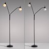 Leuchten Direkt adjustable floor lamp LOKI, opal white shades, 3000 Kelvin warm white