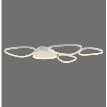 Leuchten Direkt LED ceiling light PEBBLES memory function, 3000 Kelvin warm white