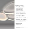 Leuchten Direkt LED ceiling light PEBBLES, memory function, warm white 3000 Kelvin