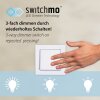 Leuchten Direkt LED ceiling light PEBBLES, memory function, warm white 3000 Kelvin