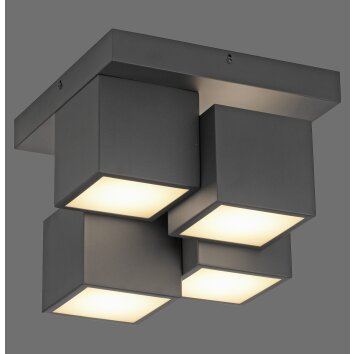 Leuchten Direkt LED ceiling light TETRIS, angular modules, 3000 Kelvin warm white