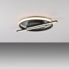Leuchten Direkt LED ceiling light KORSA, ring-and-bar, memory, warm white 3000 Kelvin