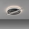 Leuchten Direkt LED ceiling light KORSA, ring-and-bar, memory, warm white 3000 Kelvin