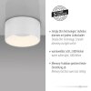 Leuchten Direkt round LED ceiling light TANIKA, memory function, 3000 Kelvin warm white