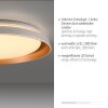 Leuchten Direkt Flat Round LED Ceiling Light SATI, Memory Function, 3000 Kelvin Warm White