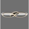 Leuchten Direkt LED ceiling light TROOPER, white overlapping rings, 3000 Kelvin warm white