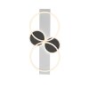 Leuchten Direkt LED ceiling light TROOPER, white overlapping rings, 3000 Kelvin warm white