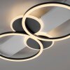 Leuchten Direkt LED ceiling light TROOPER, white overlapping rings, 3000 Kelvin warm white