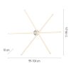 Leuchten Direkt adjustable Sputnik LED ceiling light SIMON, 3000 Kelvin warm white